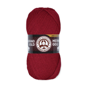 Merino Gold (49% шерсть меринос + 51% акрил) 100гр. 400м. №034 Темно красный