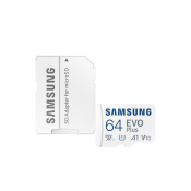 Карта памяти SAMSUNG 64GB MicroSD + адаптер, Class 10 (UHS-I) Evo+, 160MB/s