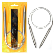 Спицы для вязания круговые на тросике Maxwell D=10,0мм, 100см, металл