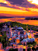 Кпн-063 Картина по номерам Lori 28,5х38 "Летний вечер"