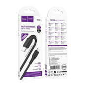 Кабель HOCO X120 Type-C - Type-C, PD60W, 1,0м, чёрный