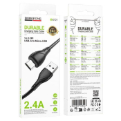 Кабель BOROFONE BX121 MicroUSB, 1,0м, чёрный