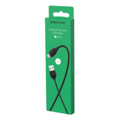 Кабель BOROFONE BX19 MicroUSB, 1,0м, чёрный