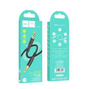 Кабель AUX HOCO UPA24 Jack3,5 - Jack3,5, M-M, 3х контактный, 1,0м, чёрный