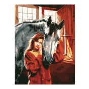 Кпн-287 Картина по номерам Lori 28,5х38 "Дружба"