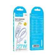 Кабель HOCO X114 Type-C - Lightning, 1,0м, 27W, нейлон, синий
