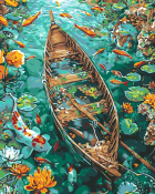 Рх-198 Картина по номерам Lori на холсте 40х50 "В гармонии с природой"