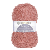 Буклированная (30% мохер + 20% шерсть + 50% акрил) 200гр. 220м №599 увядшая роза