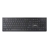 Клавиатура SMARTBUY SBK-206AG-K, USB, беспроводная, мультимедийная, тонкая, чёрная