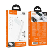 Пауэр банк HOCO J154A, 20000mAh, 2 USB,  PD20W, с дисплеем, белый