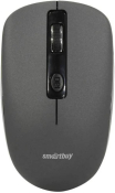 Мышь SMARTBUY SBM-345AG-G, беспроводная, USB, 1600dpi, 4 кнопки, серая