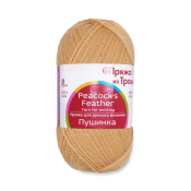 Пушинка (50% Козий пух + 50% шерсть) 50гр. 225м. №0074 крокус