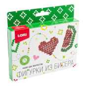 Бис-104 Фигурки из бисера Брелоки "Сердечко, арбуз"