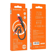 Кабель AUX BOROFONE BL14 Type-C - Jack3,5, M-M, 2-х контактный, 1,0м, чёрный