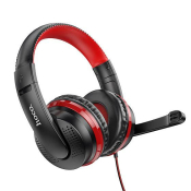 Наушники HOCO W103 полноразмерные, с микрофоном, игровые, красные