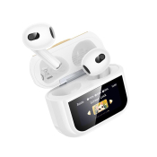Наушники HOCO EW87 TWS Bluetooth 5.4, беспроводные, вкладыши, с сенс.дисплеем, ANC, белые Наушники HOCO EW87 TWS Bluetooth 5.4, беспроводные, вкладыши, с сенс.дисплеем, ANC, белые