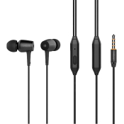 Наушники CELEBRAT G1 внутриканальные, с микрофоном, металл, чёрные