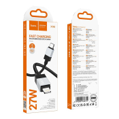 Кабель HOCO X110 Type-C - Lightning, 1,0м, нейлон, черный