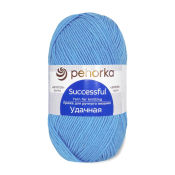 Удачная (50% шерсть + 50% акрил) 100гр. 250м №005 Голубой Удачная (50% шерсть + 50% акрил) 100гр. 250м №005 Голубой