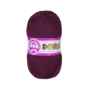 Dora (100% акрил) 100гр. 240м. №061 Темно фиолетовый
