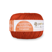 Ажурная (100% мерсеризованный хлопок) 50гр. 280м №189 ярко-оранжевый