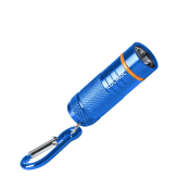 Фонарь брелок Космос KOS205BLED 1св/д 1W,65lm,45м, алюминий, синий,карабин, 4хAG13