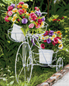 АМ-136 Алмазная мозаика Lori 40х50 "Велосипед с цветами"