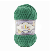 Velluto (100% микрополиэстер) 100г. 68м. №532 зелёная трава