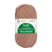 Носочная (50% шерсть + 50% акрил) 100гр. 200м  №1002 карамель