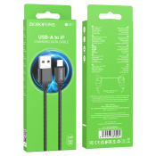 Кабель BOROFONE BX87 Lightning, в оплетке, 1,0м, чёрный