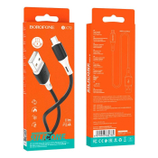 Кабель BOROFONE BX79 MicroUSB, 2,4A, 1,0м, силикон, чёрный