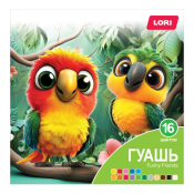 Гф-004 Гуашь "Funny Friends", 16 цветов по 15 мл