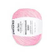 Воздушный кант (35% мериносовая шерсть + 65% бамбук) 50гр. 150м  №011 ярко розовый