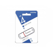 Флеш-карта SMARTBUY  4GB Crown, USB 2.0, белая