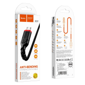 Кабель HOCO X59 MicroUSB, 1,0м, текстильный, чёрный