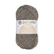 Овечья шерсть (100% шерсть) 100гр. 200м №371 натуральный серый