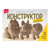 Нг-034 Конструктор из картона. Объемная игрушка "Собаки"(3 игрушки в наборе)