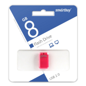 Флеш-карта SMARTBUY  8GB Art, mini, USB 2.0, розовая