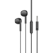 Наушники BOROFONE BM76, вкладыши, с микрофоном, чёрные (пакет)