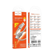Кабель HOCO X119 MicroUSB, 1,0м, 2.4A, нейлон, золото