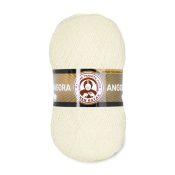 Angora (80% акрил + 10% меринос + 10% мохер) 100гр. 550м. №004 Слоновая кость