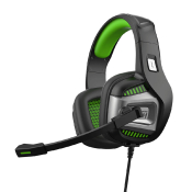 Наушники SMARTBUY SBHG-9670 Rush Smash`em полноразмерные, игровые, с микрофоном, чёрно-зелёные