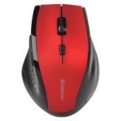 Мышь DEFENDER Accura MM-365, беспроводная, USB, 1600dpi, 6 кнопок, красная