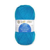 Ангорская тёплая (40% шерсть + 60% акрил) 100гр. 480м №583 бирюза
