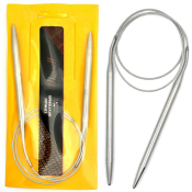 Спицы для вязания круговые на тросике Maxwell D=8,0мм, 80см, металл