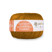 Ажурная (100% мерсеризованный хлопок) 50гр. 280м №447 горчичный