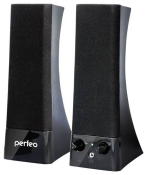 Колонки PERFEO PF-4325 (532) Tower, 2x2,5W, USB, чёрные