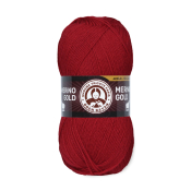 Merino Gold (49% шерсть меринос + 51% акрил) 100гр. 400м. №033 Красный