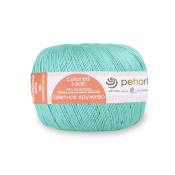 Цветное кружево (100% мерсеризованный хлопок) 50гр. 475м №411 мята