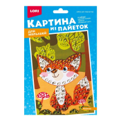Мкс-021 Картина из пайеток "Лисенок" Мкс-021 Картина из пайеток "Лисенок"